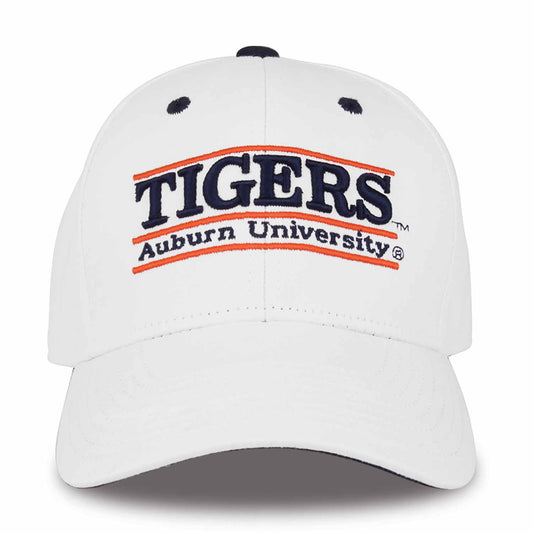 Auburn Tigers  Adult Nickname Game Bar Adjustable Hat - White