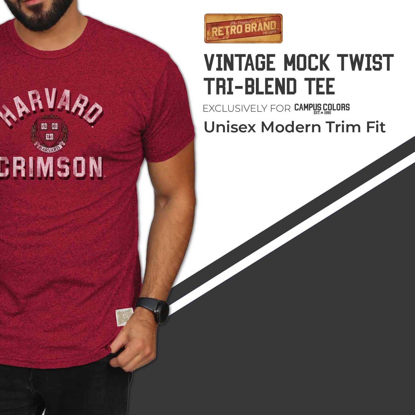 Harvard Crimson Harvard Crimson Adult College Team Color T-Shirt