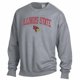 Illinois State Redbirds Illinois State Redbirds Adult Ultra Soft Comfort Wash Crewneck Sweatshirt