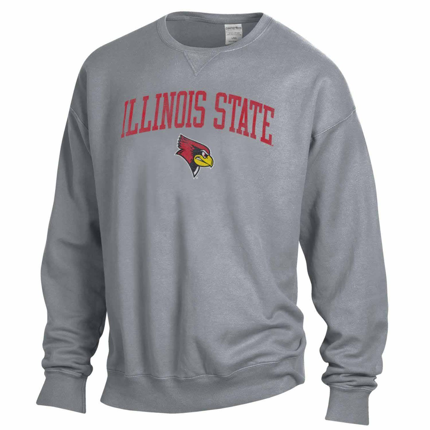 Illinois State Redbirds Illinois State Redbirds Adult Ultra Soft Comfort Wash Crewneck Sweatshirt