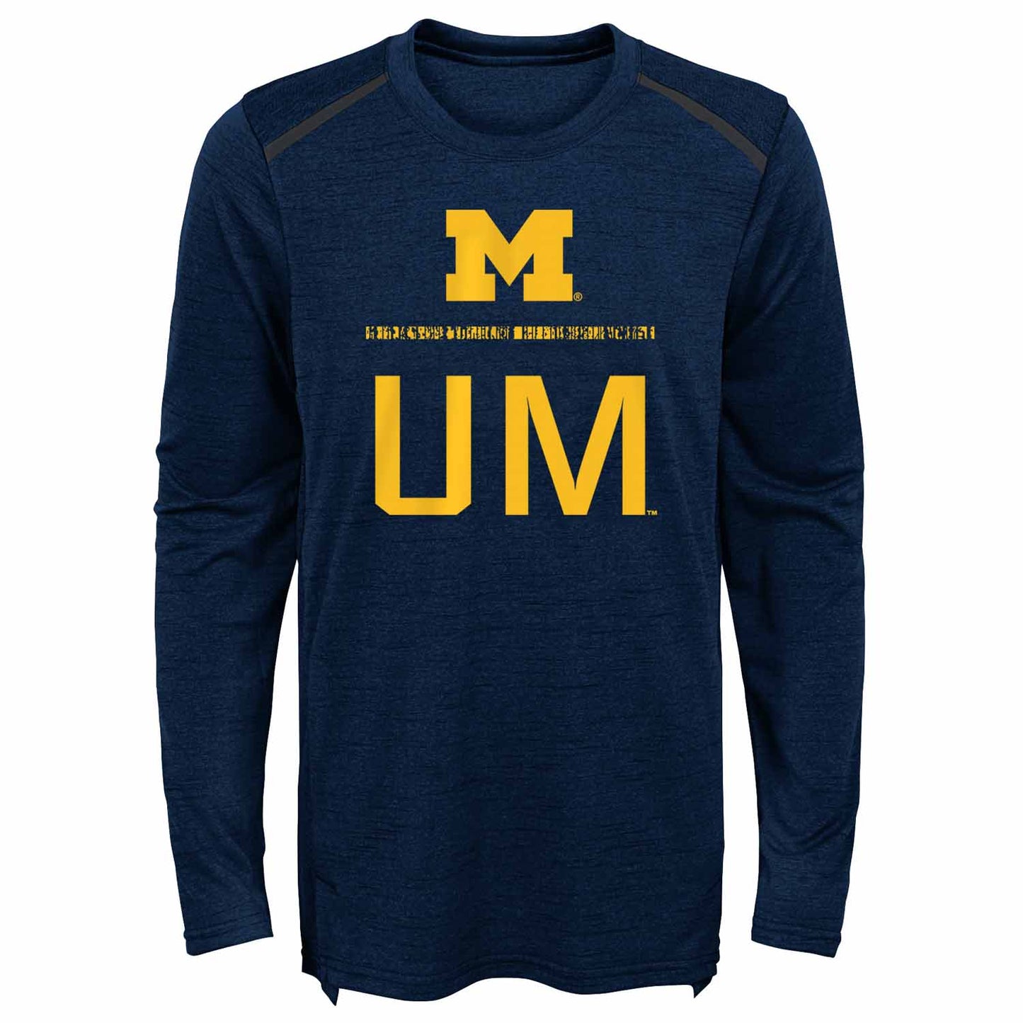 Michigan Wolverines Michigan Wolverines Youth Static Long Sleeve Performance Top