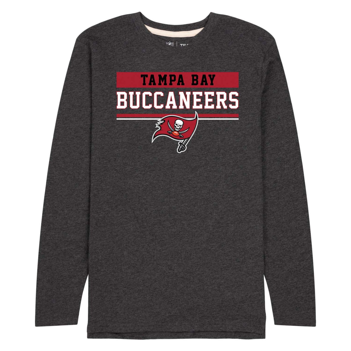 Tampa Bay Buccaneers Tampa Bay Buccaneers NFL Adult Charcoal Long Sleeve T Shirt