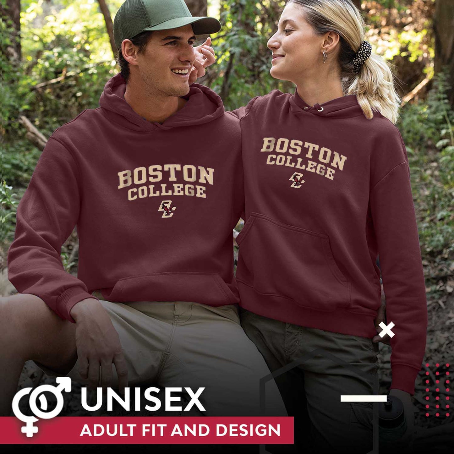 Boston College Eagles Boston College Eagles Adult Arch & Logo Soft Style Gameday Hooded Sweatshirt