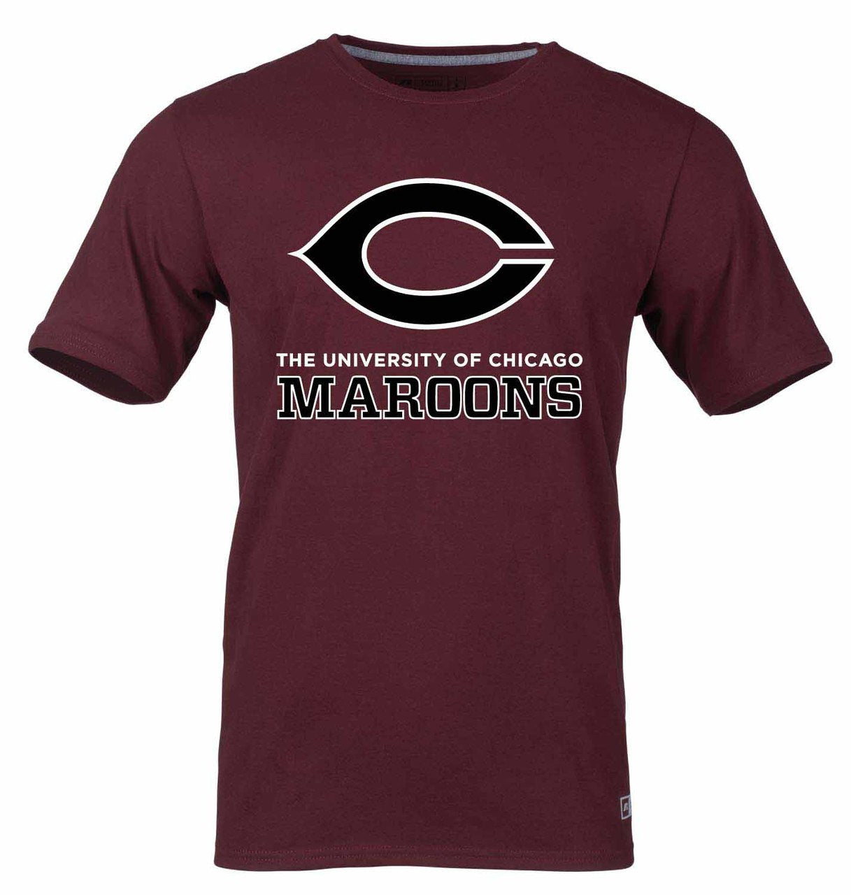 Chicago Maroons Chicago Maroons  Adult Arch and Logo Tagless T-Shirt