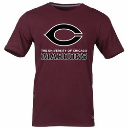 Chicago Maroons Chicago Maroons  Adult Arch and Logo Tagless T-Shirt