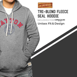 Dayton Flyers Dayton Flyers College Gray University Seal Hooded Sweatshirt