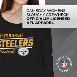 Pittsburgh Steelers Pittsburgh Steelers NFL Womens Crew Neck Light Weight