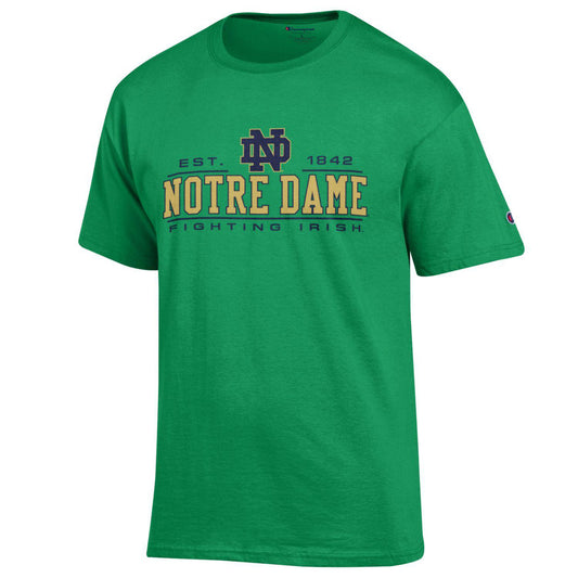 Notre Dame Fighting Irish Adult Logo T-Shirt - Green