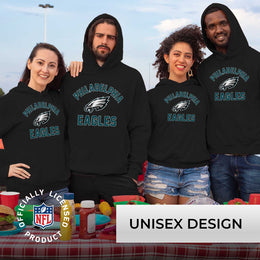 Philadelphia Eagles Black NFL Adult Gameday Hooded Sweatshirt