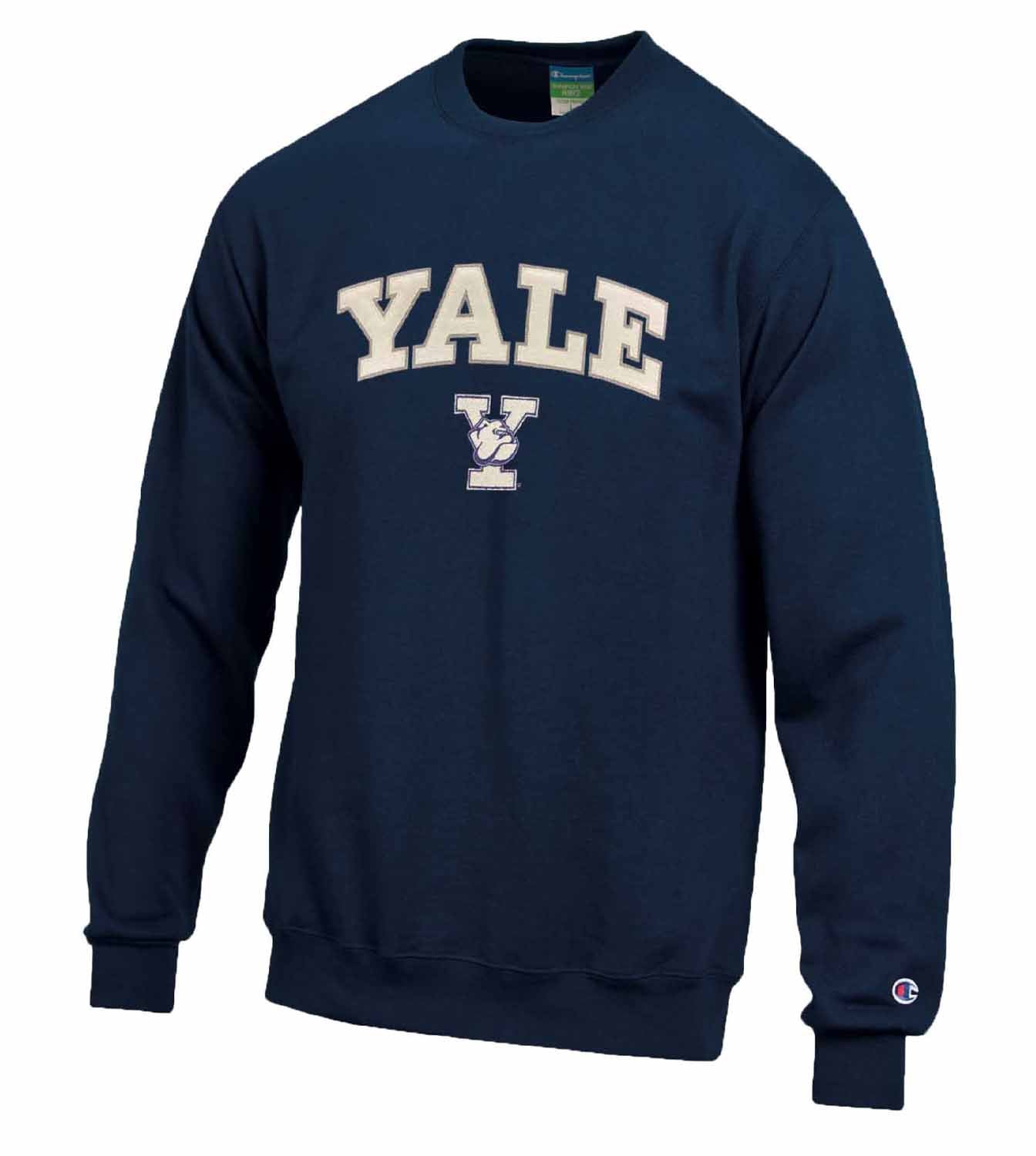 Yale Bulldogs Yale Bulldogs Adult Tackle Twill Crewneck
